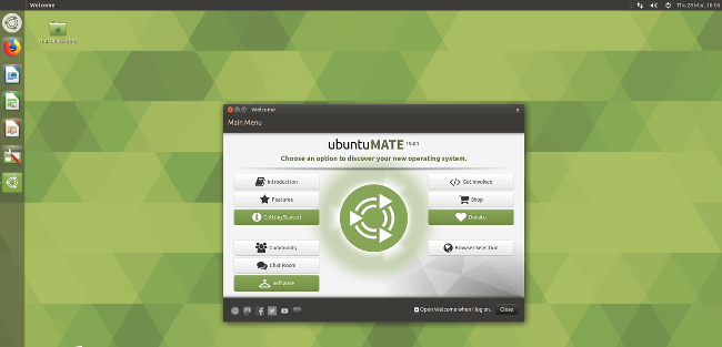 Captura de pantalla de Ubuntu MATE
